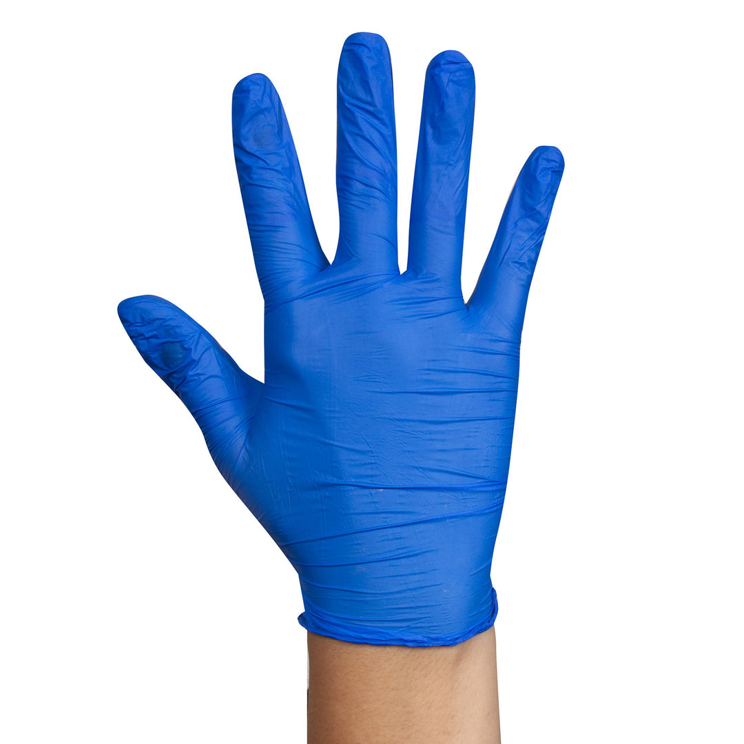 Food Handler Thinsense 103-TS18-BLU Extra Large Blue Nitrile Gloves