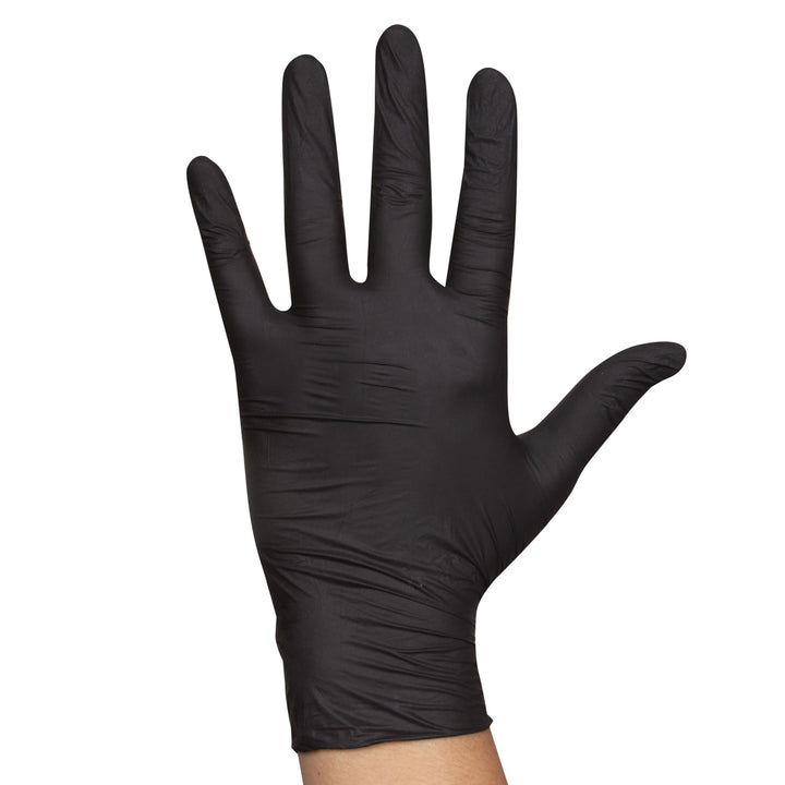 Food Handler 103-212-BLK Small Black Powder Free Nitrile Gloves