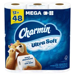 Charmin PGC79546 Ultra Soft Mega Roll Toilet Tissue 12 Rolls
