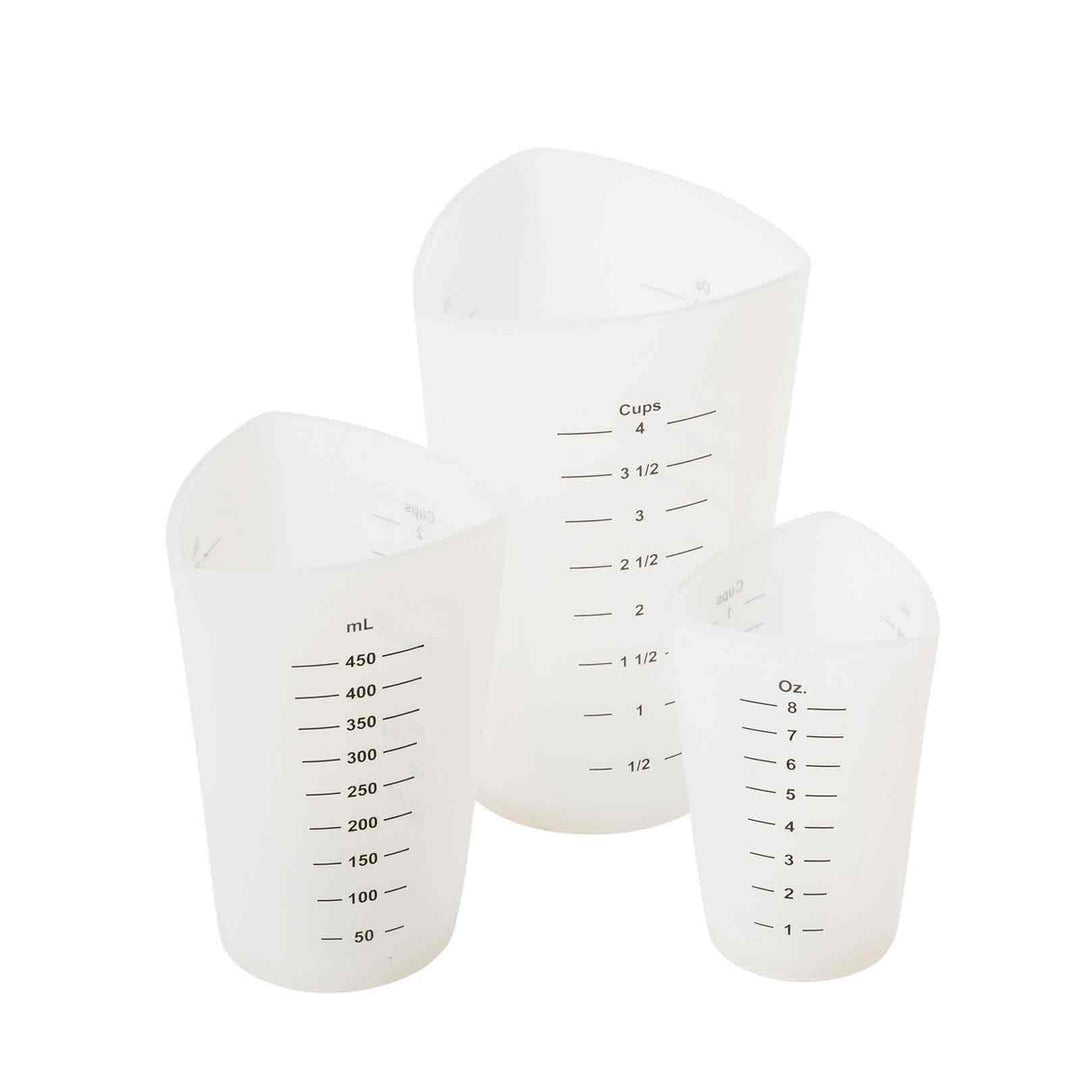 Tablecraft HSMC3 3 Piece Stackable Measuring 1,2&4 Cup
