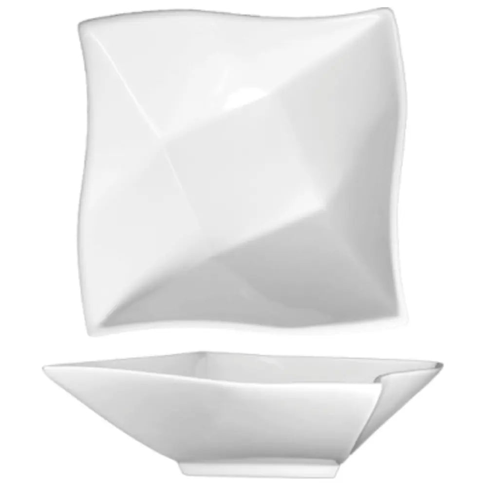 ITI AS-45 80 oz Square Porcelain Bowl, Bright White 10x10