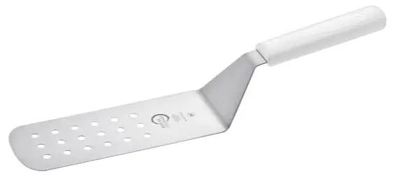 Mercer M18710WH Millennia White 8 x 3 Perforated Cake Turner