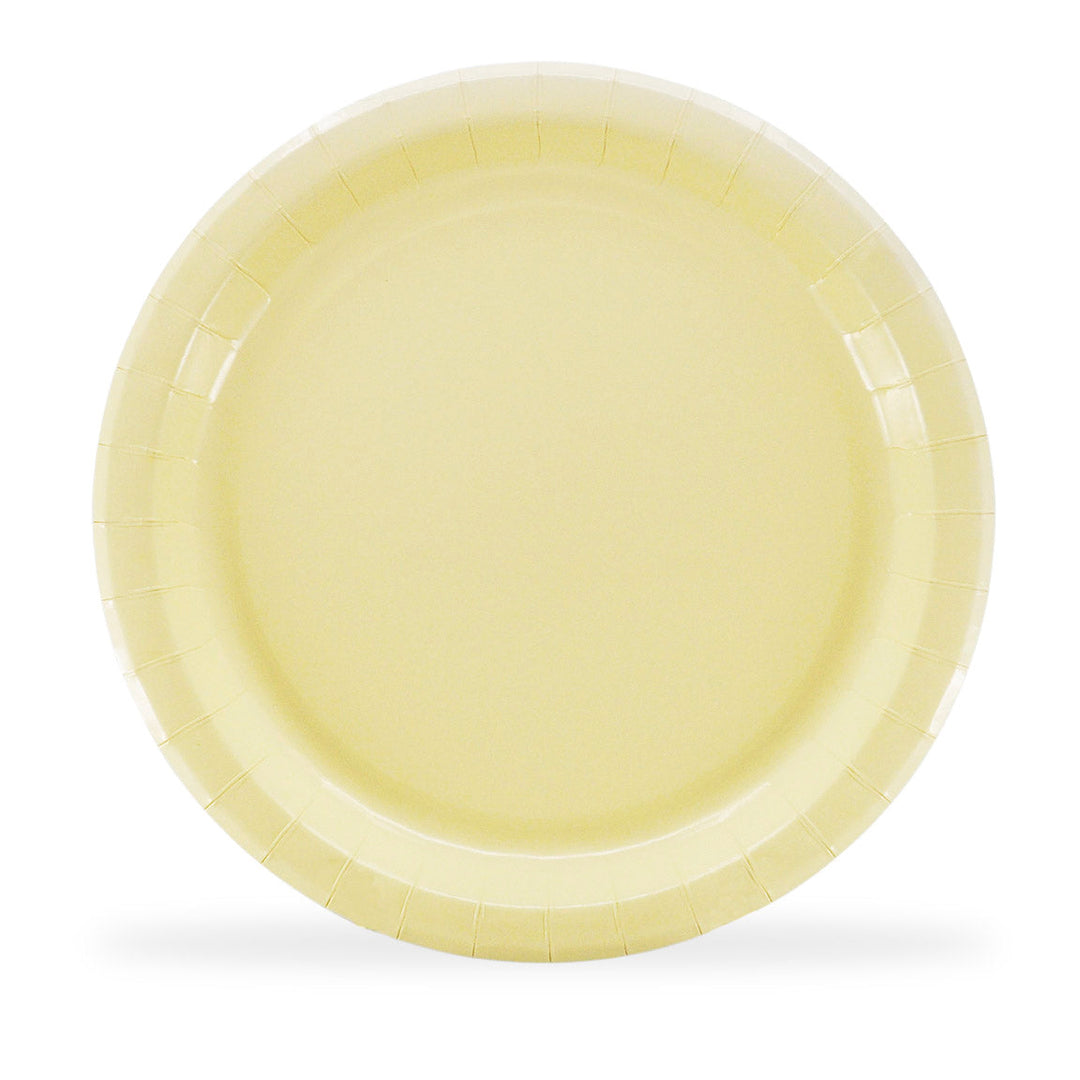 9" Round Ivory Paper Plates