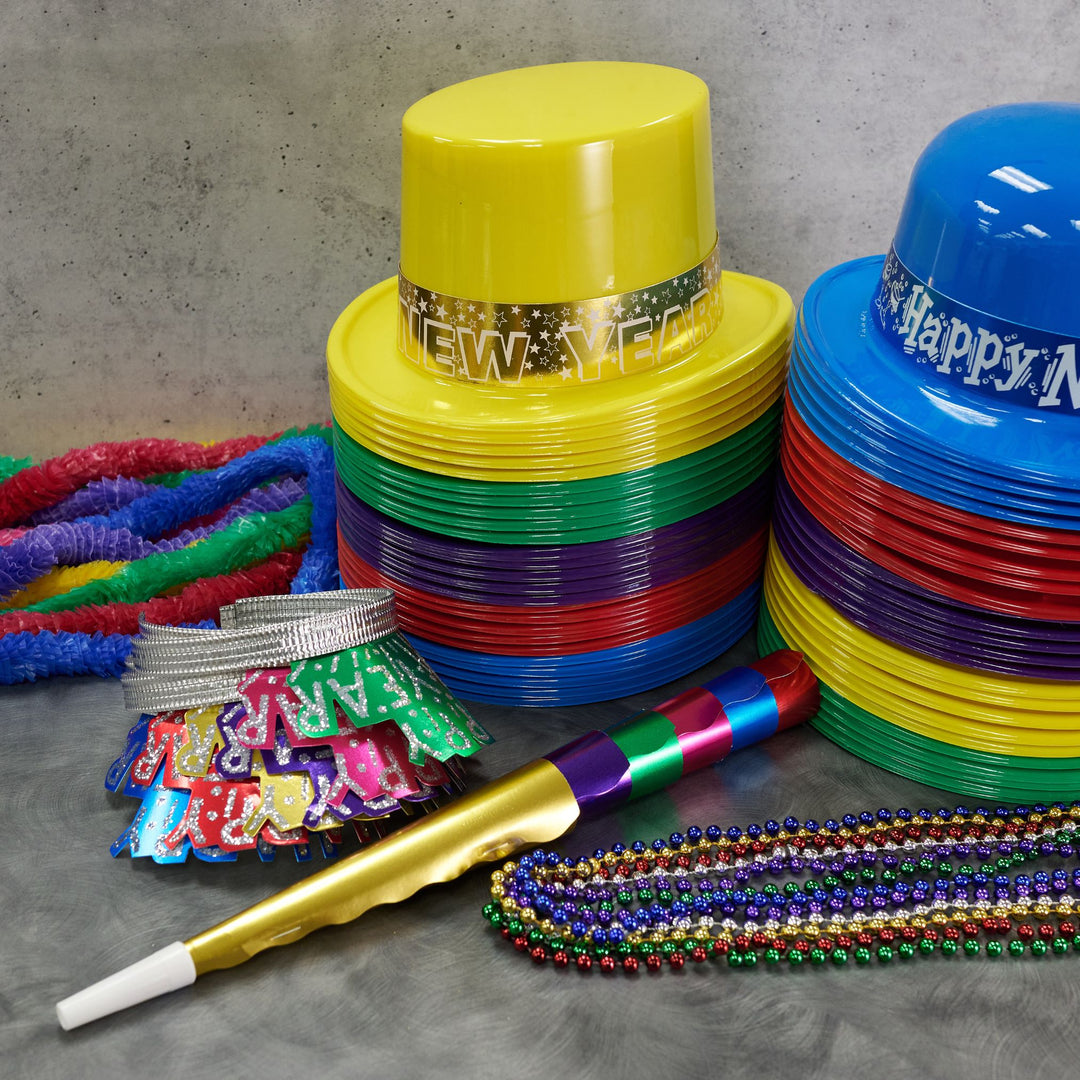 Party Time 805-100 (Assorted) Showboat New Year's Eve Party Kit For 100