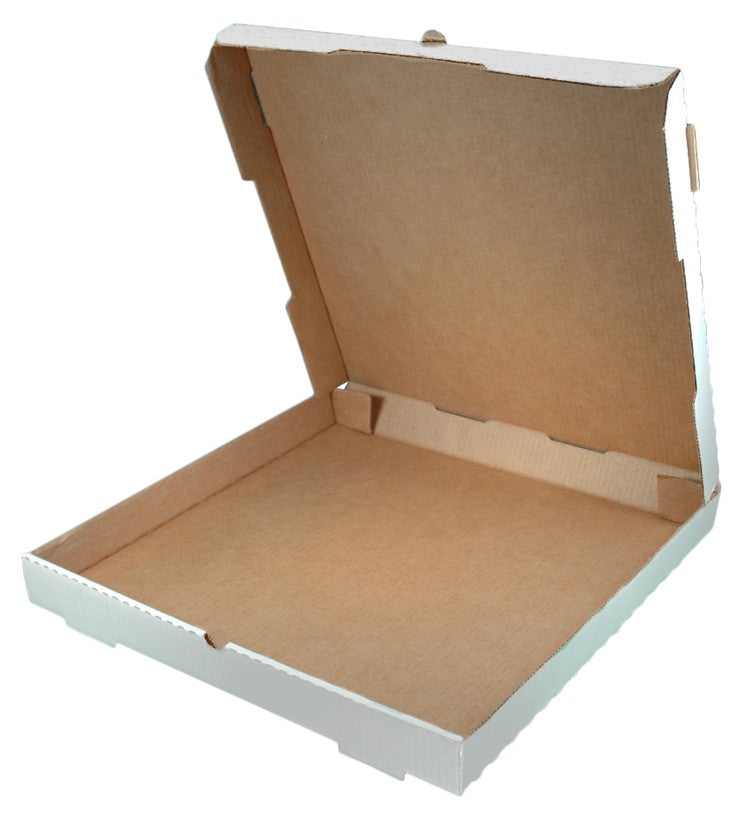 12" Plain White Pizza Boxes 50/Bundle