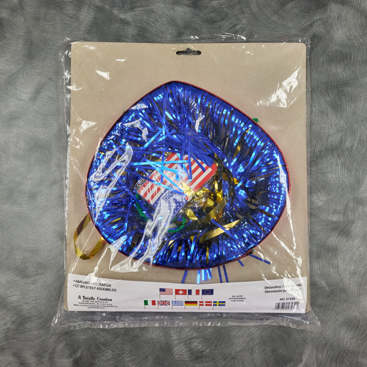 Beistle 57439 40" International Flag Shimmering Spiral