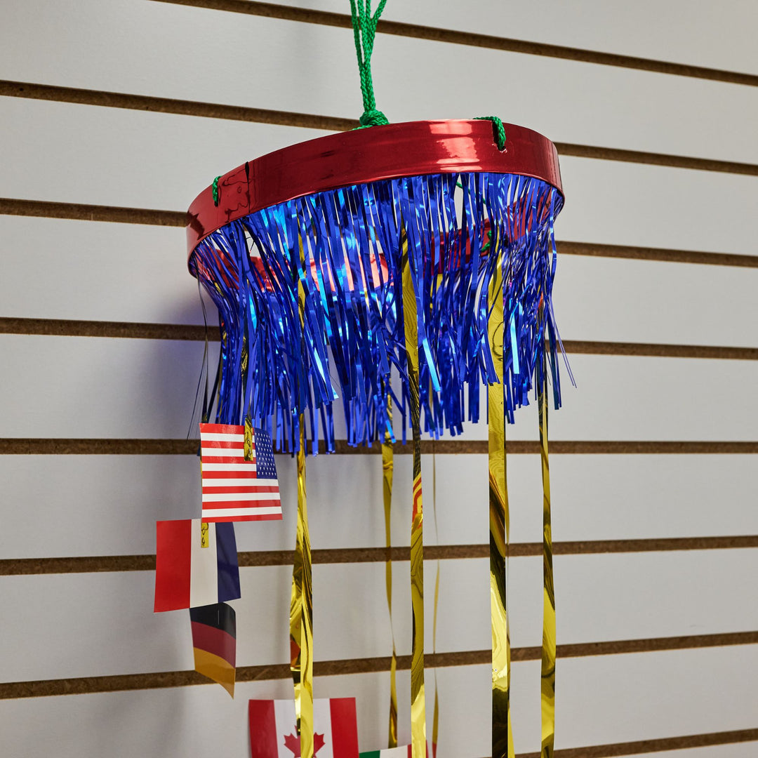 Beistle 57439 40" International Flag Shimmering Spiral