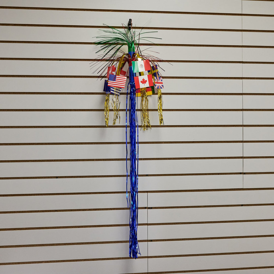 Beistle 57539 36" International Flag Cascade Column