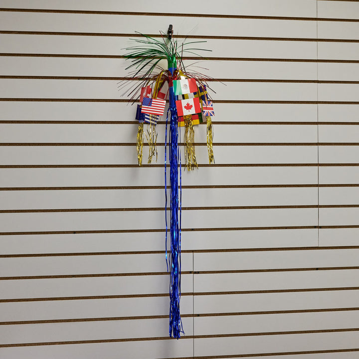 Beistle 57539 36" International Flag Cascade Column