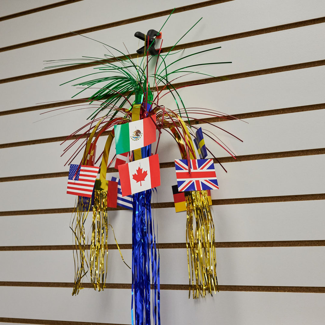 Beistle 57539 36" International Flag Cascade Column