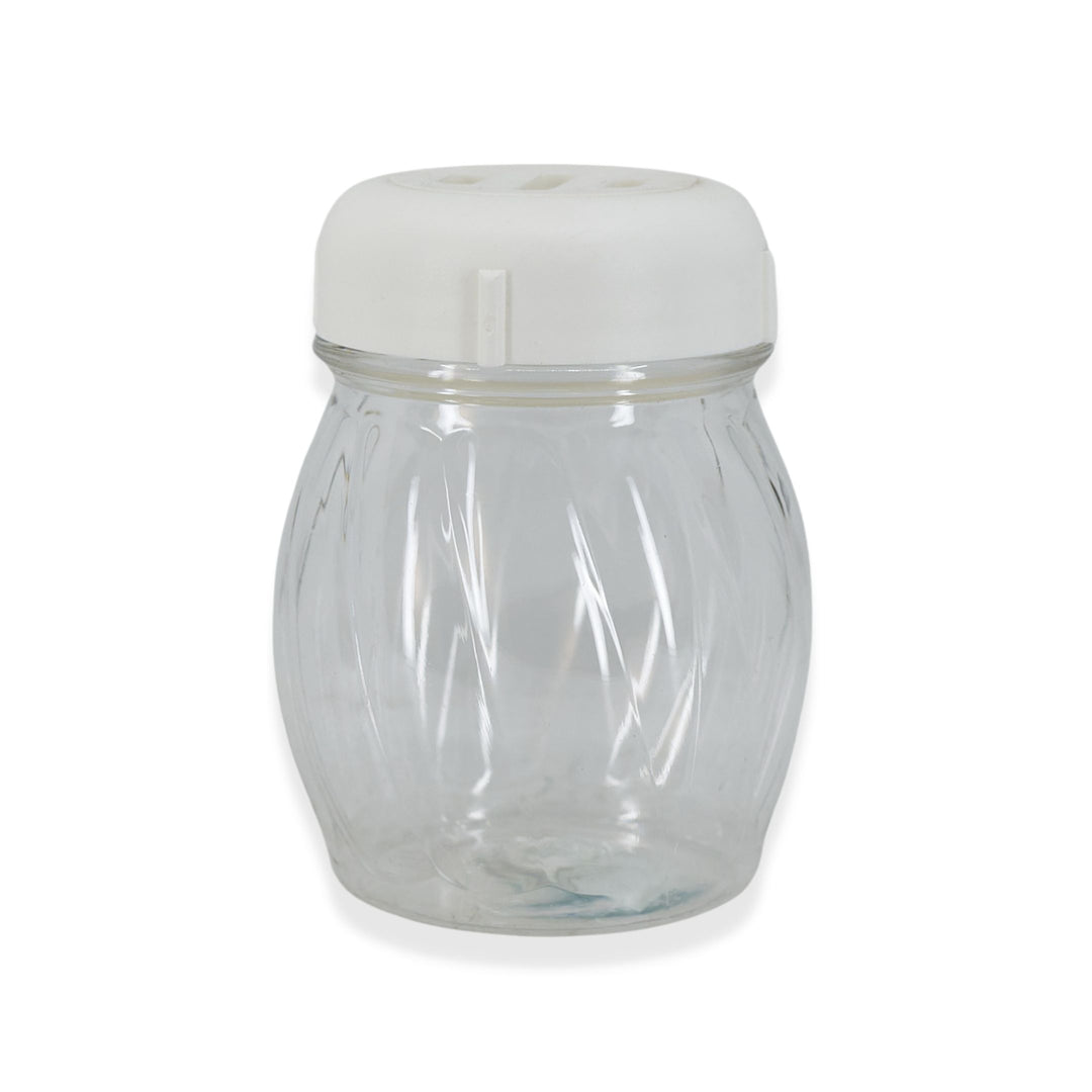 American Metalcraft 6 Oz Cheese Shaker with White Plastic Slotted Top