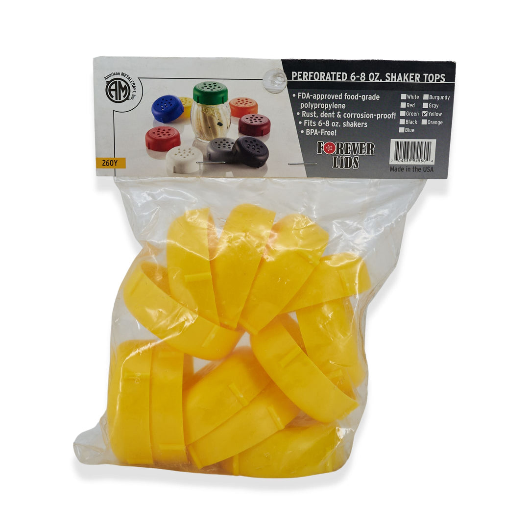 American Metalcraft Yellow Plastic Perf Top (ONLY) for 6 Oz Cheese Shaker