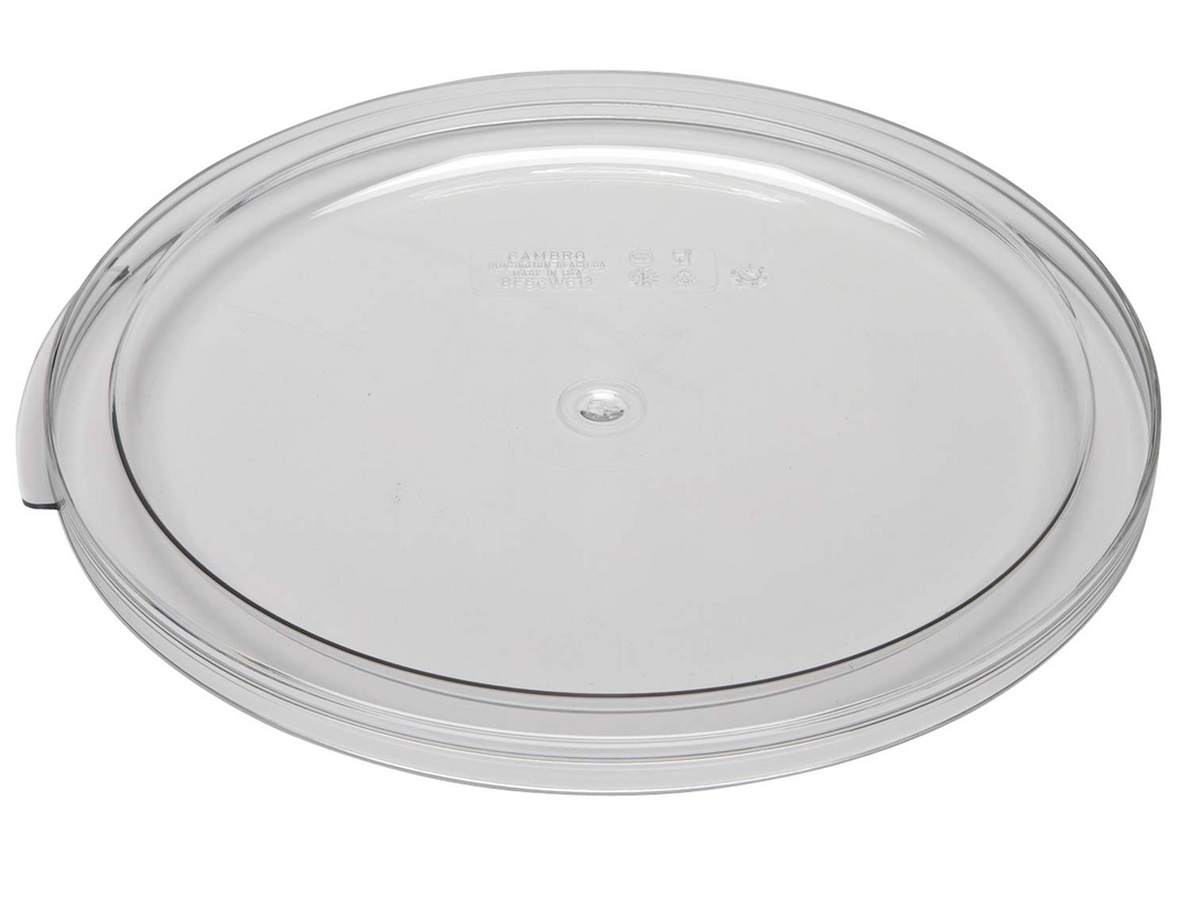 Cambro RFSCWC12 Round Clear Cover for 12, 18 and 22 qt  Food Containers