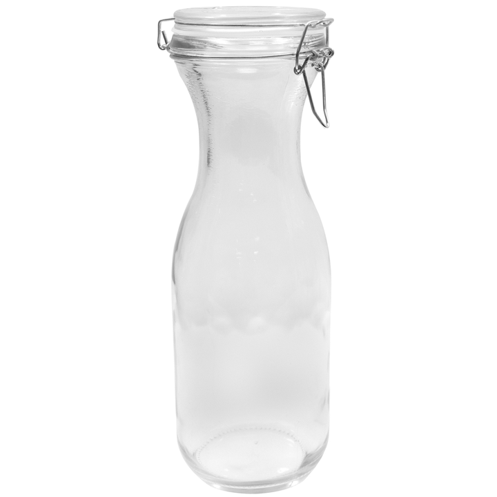 Tablecraft RGC34 34 oz Resealable Glass Carafe with Silicone Seal
