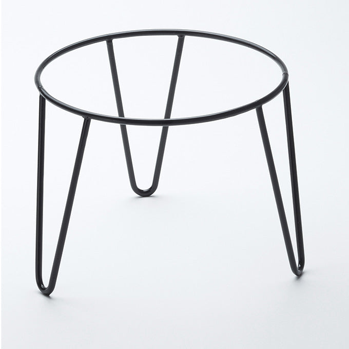 American Metalcraft RSRBH7 7" Round Rubberized Steel Hairpin Stand