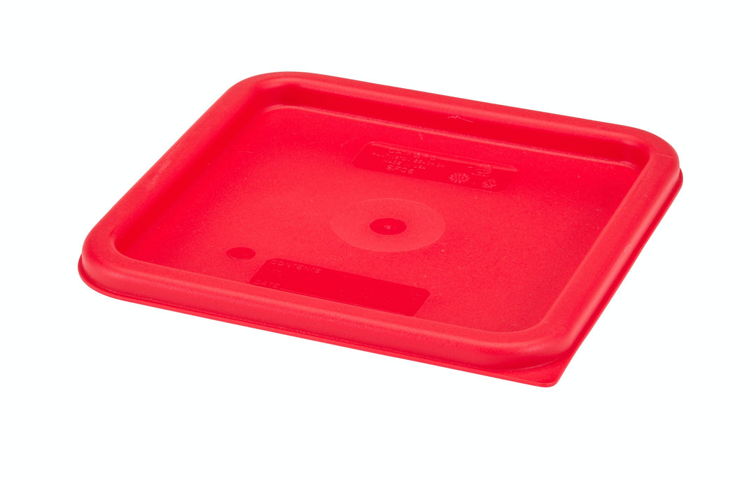 Cambro SFC6-451 Camsquares Red Square Lid for 6 and 8 qt Food Containers