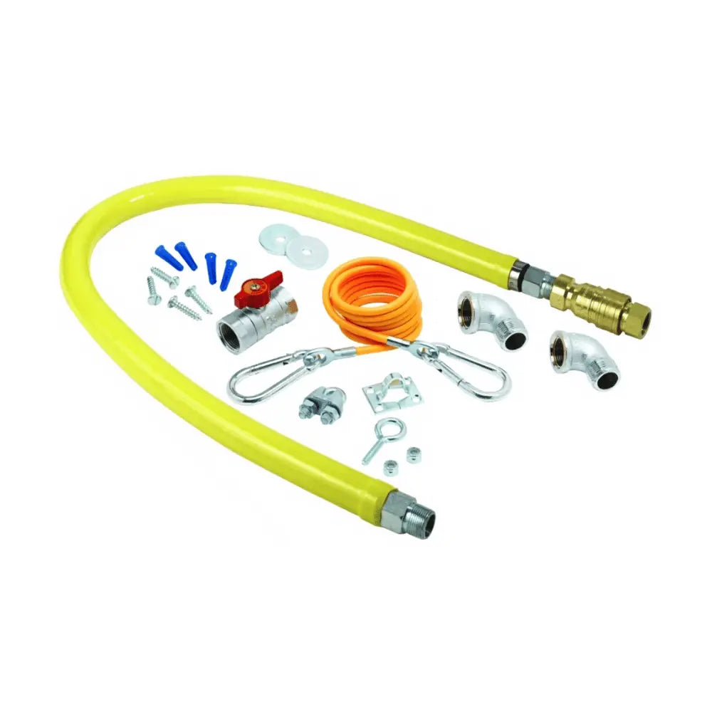 T&S Brass 48 Inch Quick Disconnect Gas Connector Hose 3/4 NPT