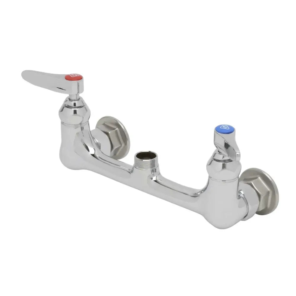 T&S Brass B-0230-LN Double Pantry Faucet Wall Mount 8" Centers