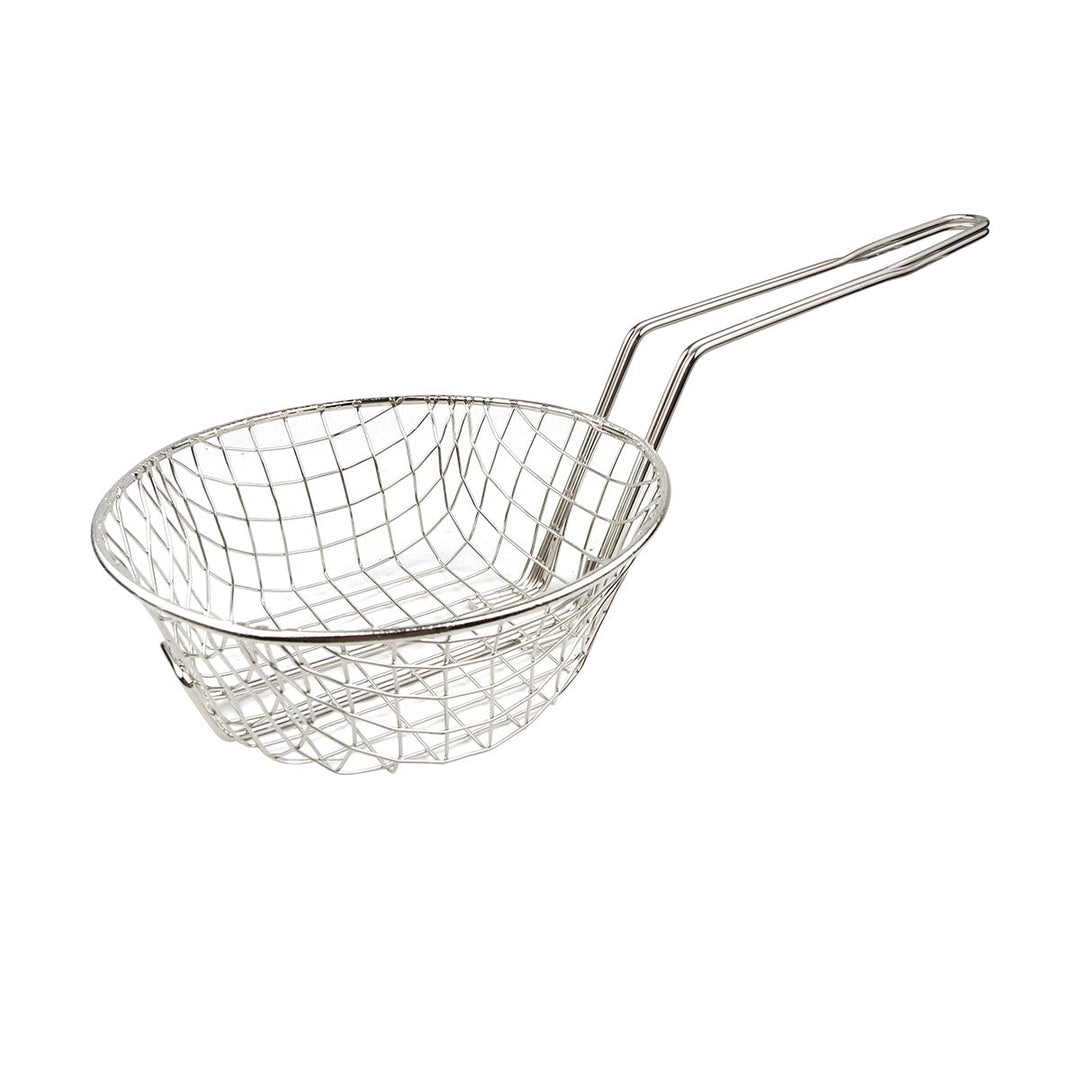 Adcraft 8" Culinary Metal Basket Coarse Mesh