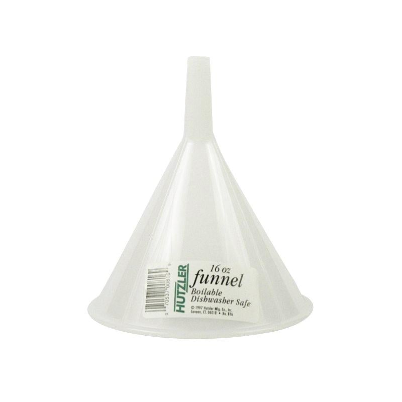 Adcraft HZ-816 16 Oz Boilable Plastic Funnel White