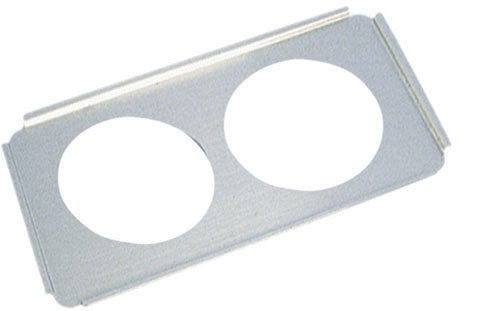 Adcraft SAP-88 Stainless Steel Adapter Plate With Two 8.5" Holes for Full Size Steam Table Pans