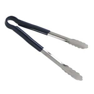 Adcraft SEP-12BU 12" Blue Scalloped Tongs