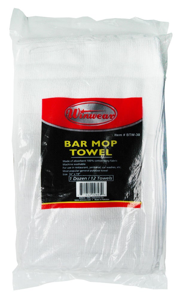 Winco BTW-30 All Purpose Bar Towels 12/Pack