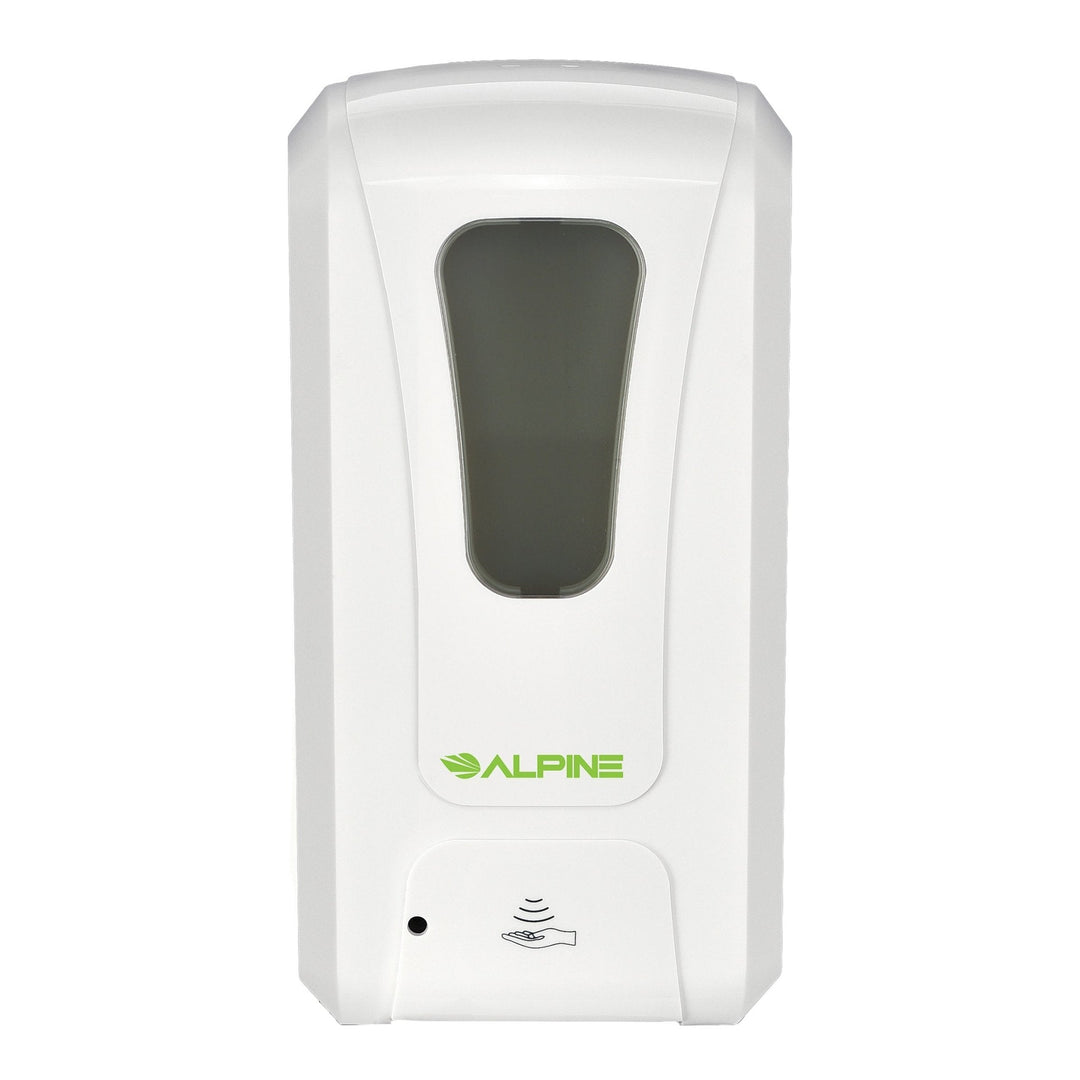 Alpine 430-L Automatic Hands-Free Liquid/Gel Hand Sanitizer/Soap Dispenser, 1200 ML, White