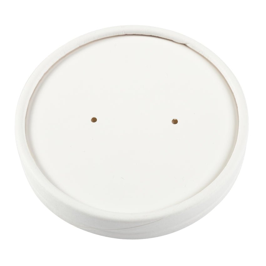 AmerCareRoyal CL812W 8/12 oz White Vented Paper Lid