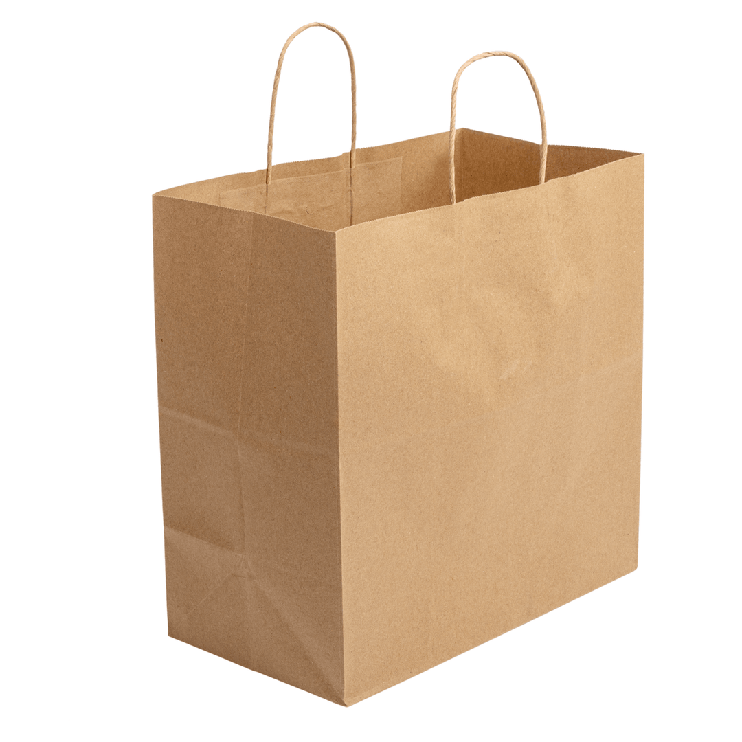 AmerCareRoyal TBTH13713 Twisted Handle Kraft Paper Bag 13" X 7" X 13"