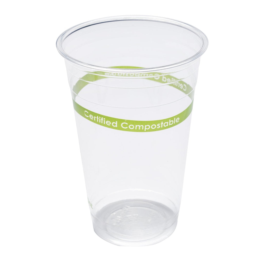 AmerCareRoyal CCP-20 20 Oz Clear PLA Cup Compostable
