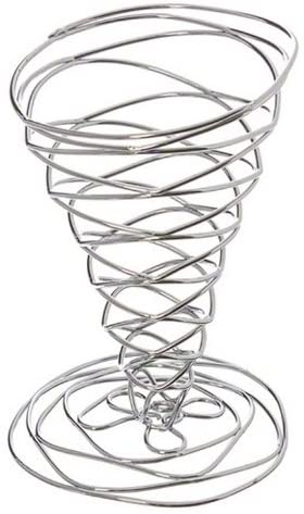 American Metalcraft BNC5 Chrome Round Birdnest Metal Basket 5"