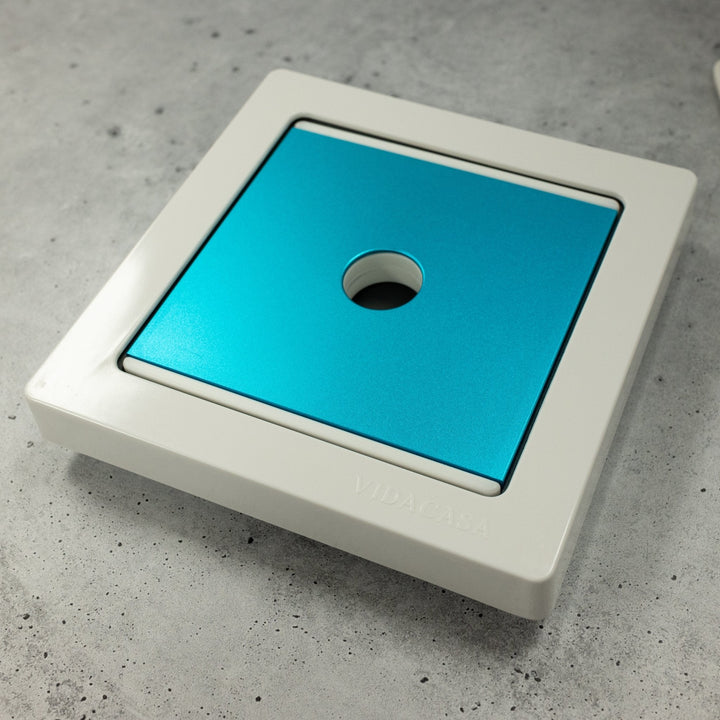 American Metalcraft C201S Small Square Tableware Set with Frame, Base Tray, Plate and One Cold Cell 8" x 2"