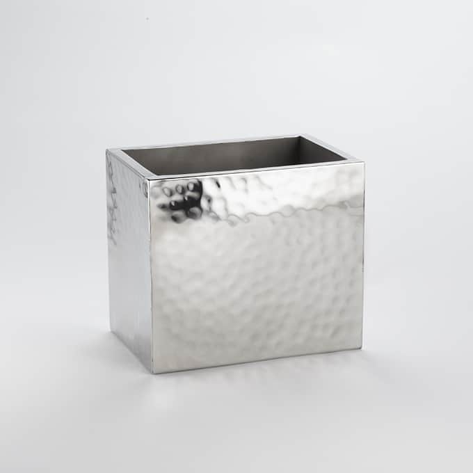 American Metalcraft DWWC2 Double Wall Hammered Two Bottle Wine Cooler 9.875" x 6.75" x 8.625"