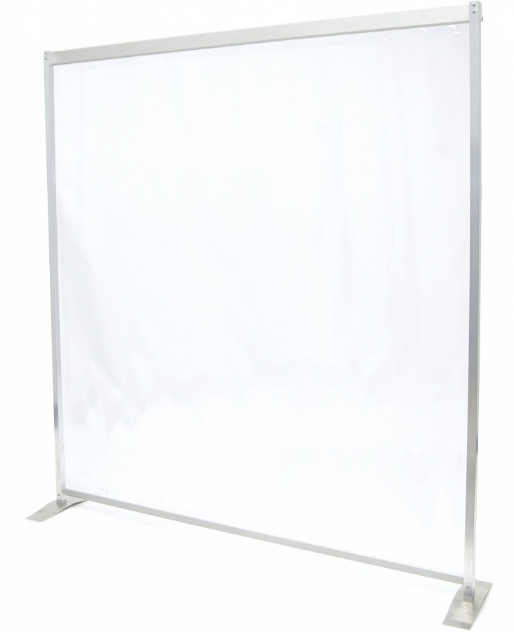 American Metalcraft RPC60 Clear Portable Restaurant Partition 60" x 60"