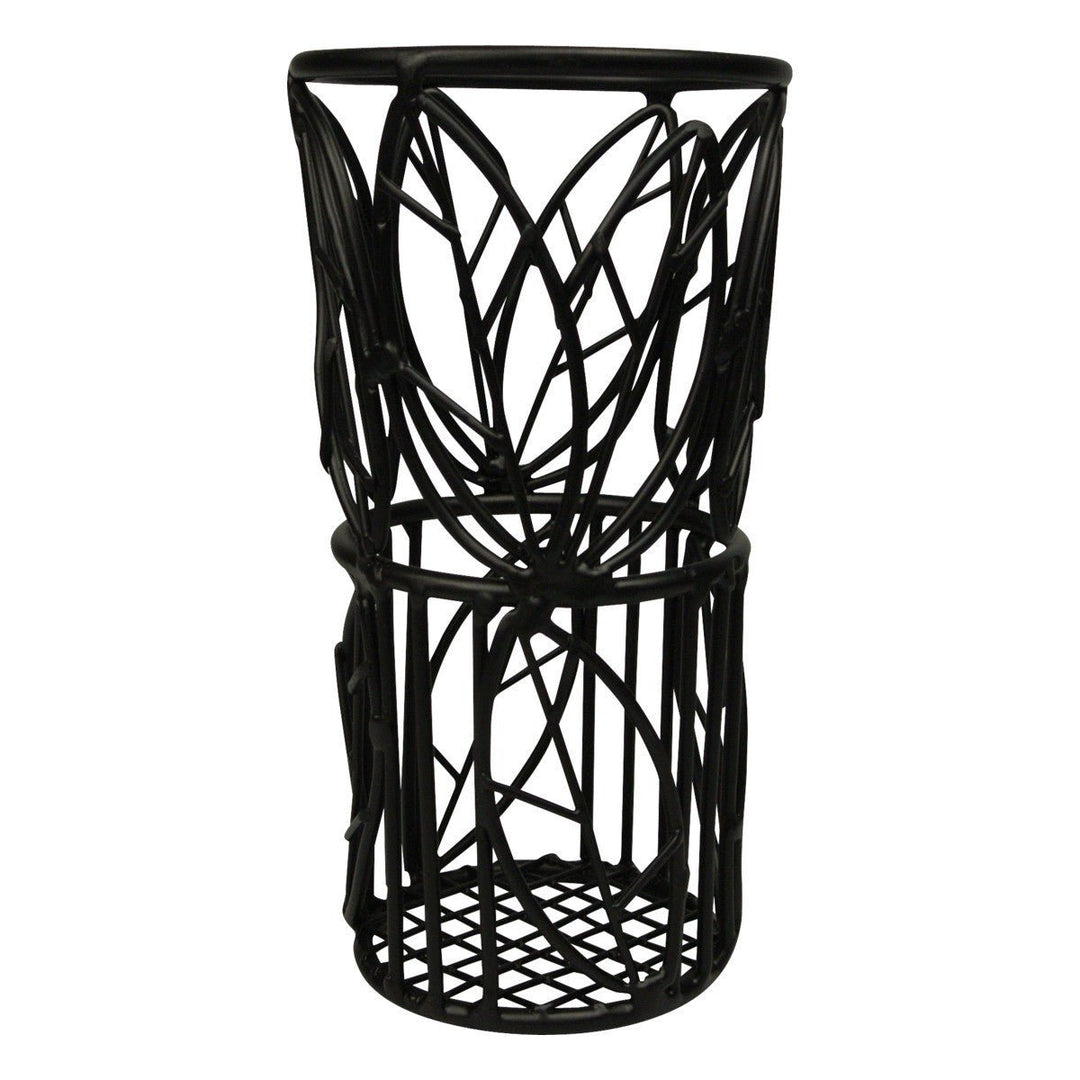 American Metalcraft TBL37 7" Leaf Design Bread Stick Basket