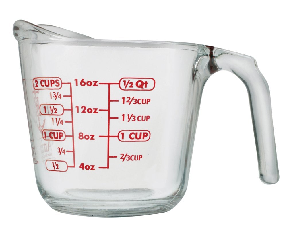Anchor Hocking 55177-AH617 16 Oz Measuring Cup Red