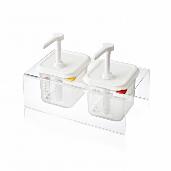 Araven 01361 1/6 Size 2.1 Qt Dispenser, Set of 2