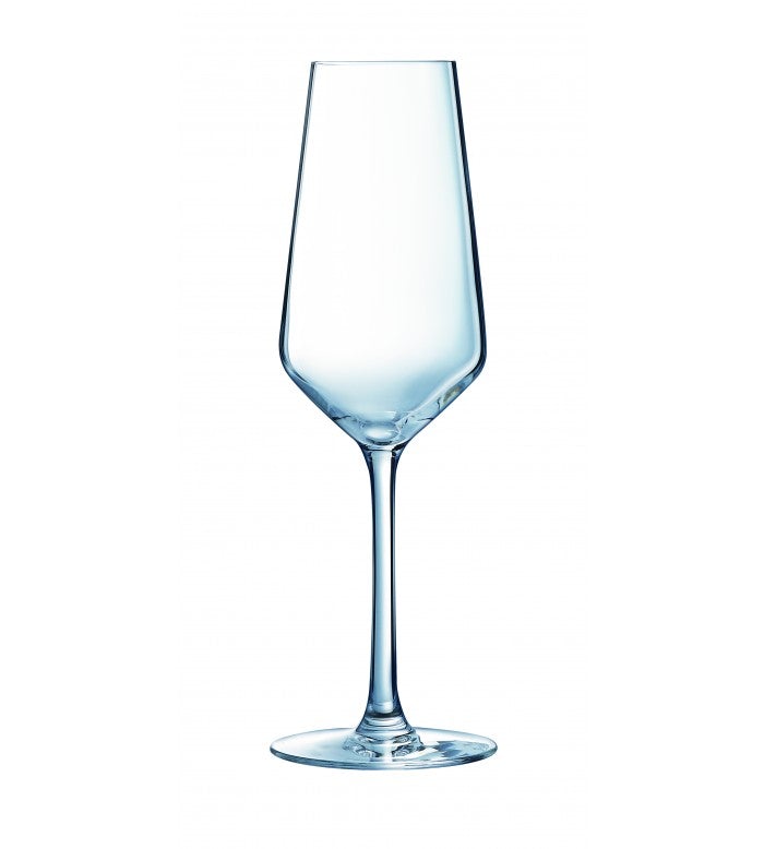 Cardinal Arcoroc N5082 7-3/4 Oz V Juliette Flute Clear Glass, 24/Case
