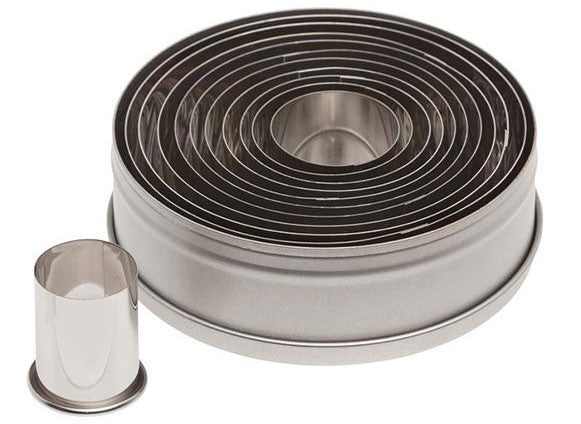 Ateco 5357 Plain Round Cutter Set