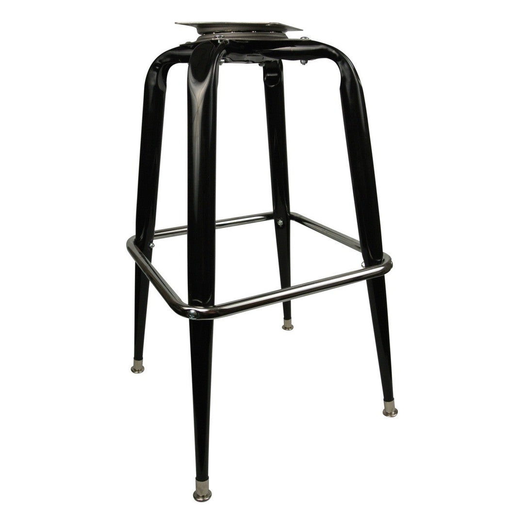 Bar Stool Frame Square Ring 27" High (B0039032PBLK)