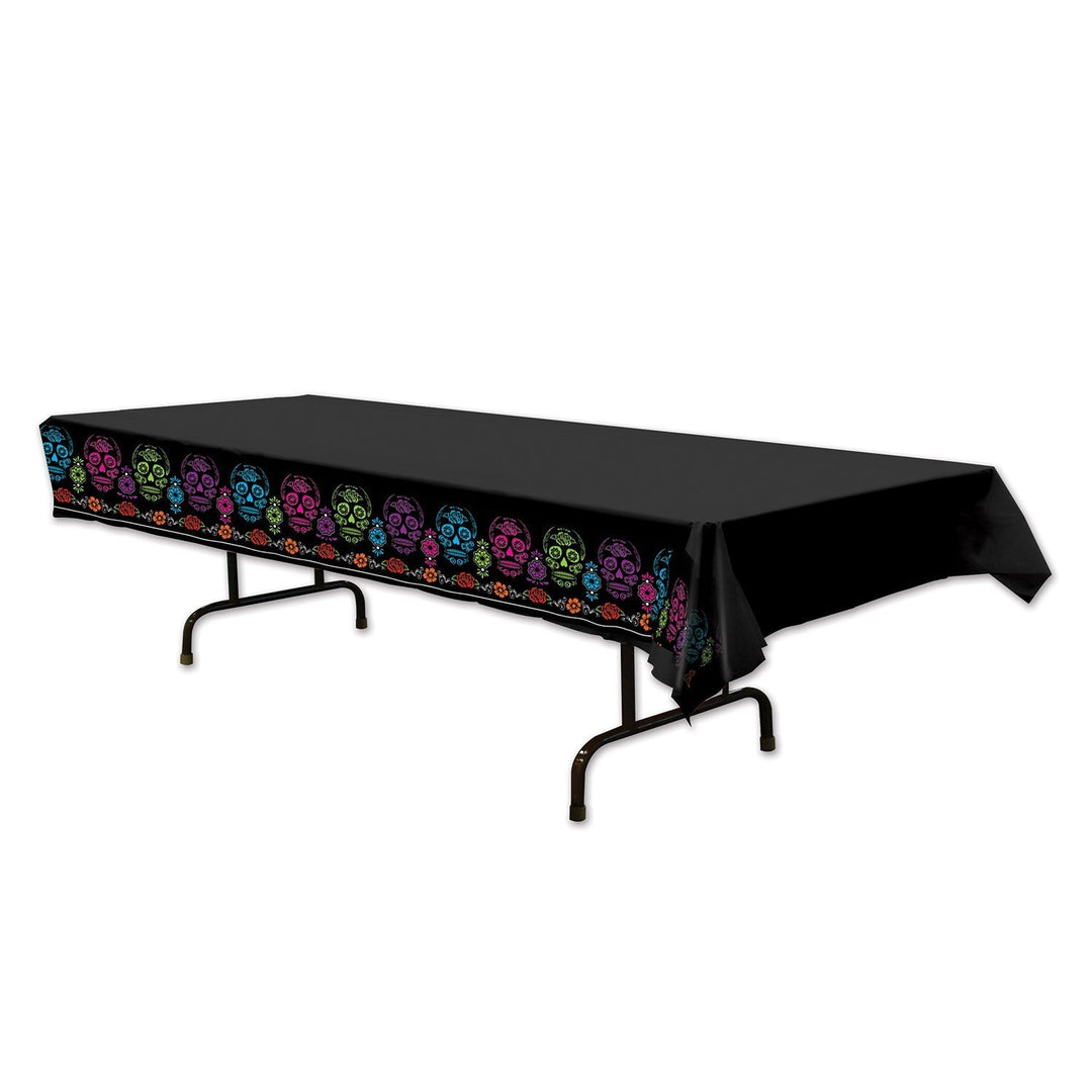 Beistle 00373 Day of the Dead Sugar Skull Table Cover