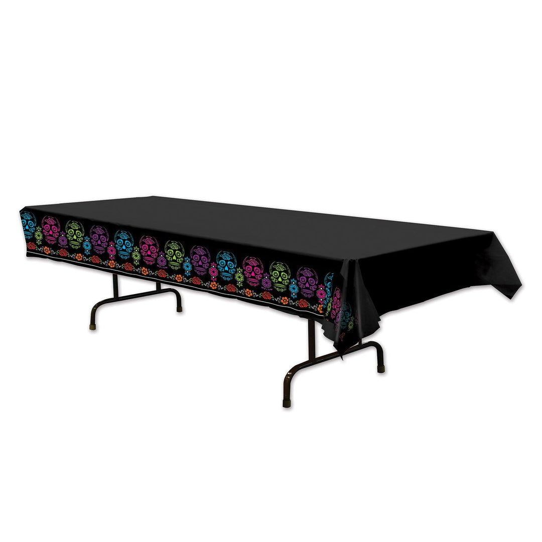 Beistle 00373 Day of the Dead  Sugar Skull Table Cover