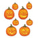 Beistle 01026 14" Jack-O-Lantern Cutouts 4 Pack