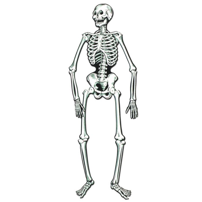 Beistle 01084 Jointed Skeleton Cutout 22"