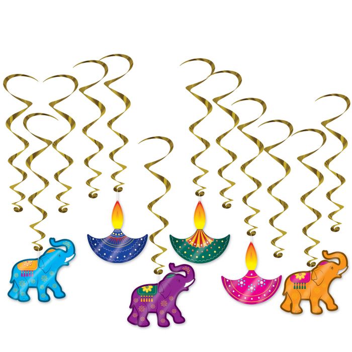 Beistle 15" - 28.5" Diwali Whirls