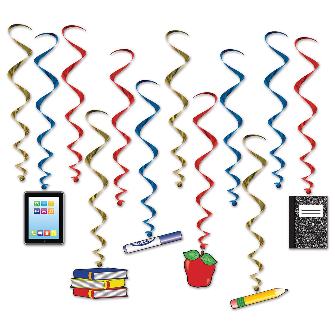 Beistle 17.5" - 33.75" School Days Whirls