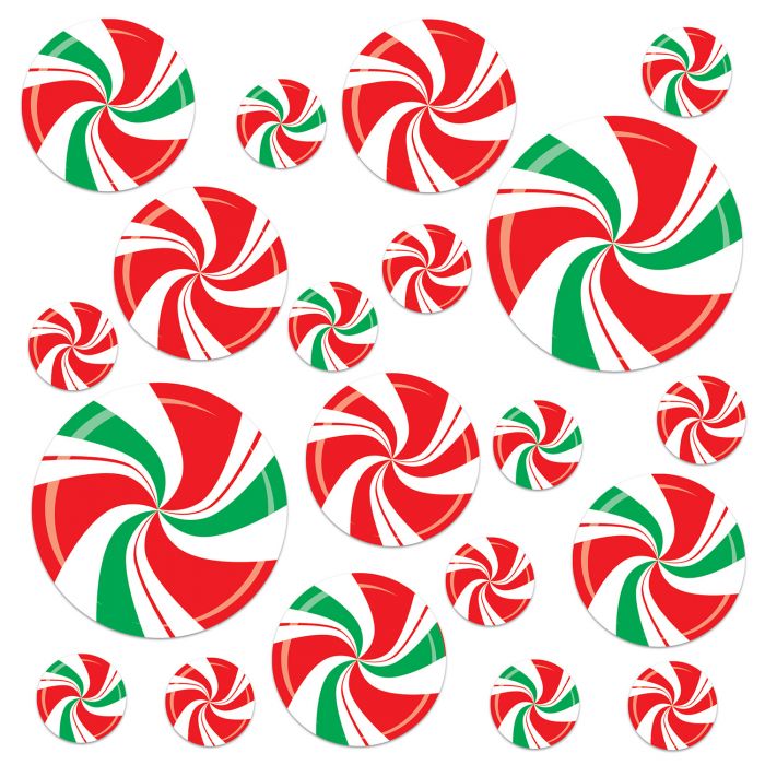 Beistle 20825 Peppermint Cutouts