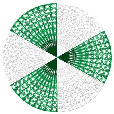 Beistle 30448 48" Metallic Shamrock Fan