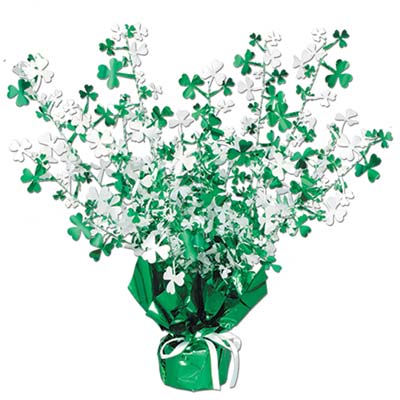 Beistle 30805 15" Shamrock Gleam N Burst Centerpiece
